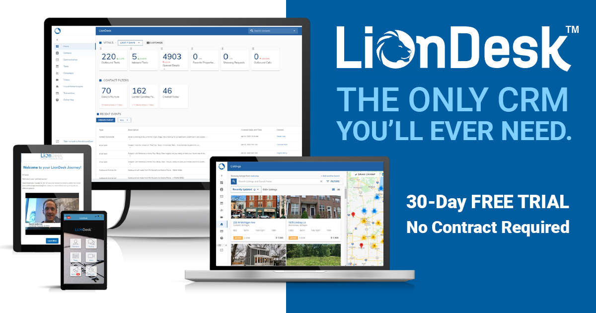 LionDesk Launches Mortgage CRM Platform